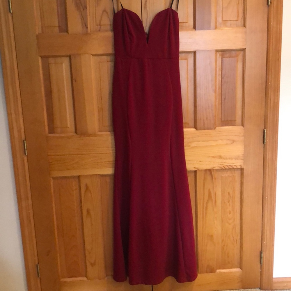 Red gown